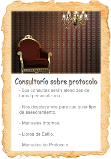 Consultor&iacute;a sobre protocolo