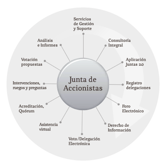 Esquema de una Junta de Accionistas